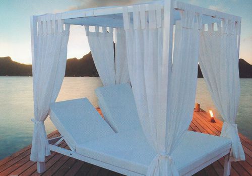 Aluminum gazebo - CAMASTRO - Beach Concept - fabric roof / metal frame / commercial