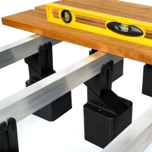 Plastic raised floor pedestal - RAPTOR  - DECK-DRY POLSKA SP.  Z O.O. - high-resistance / indoor / adjustable