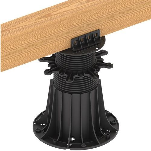 Plastic raised floor pedestal - MAX  - DECK-DRY POLSKA SP.  Z O.O. - high-resistance / adjustable / outdoor