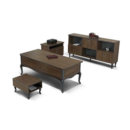 Executive desk - LADİN - OFISTIM - traditional / wooden / with storage compartment