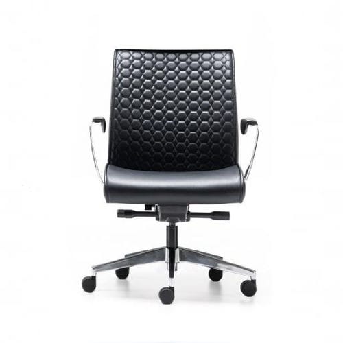 Contemporary office chair - LETON - OFISTIM - indoor / leather / upholstered