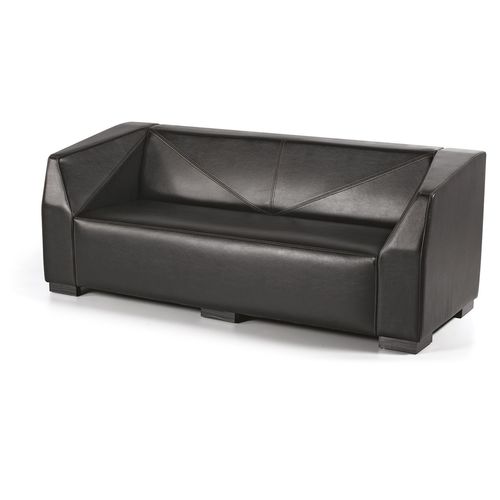 Contemporary sofa - ELMAS - OFISTIM - leather / black / 2-person