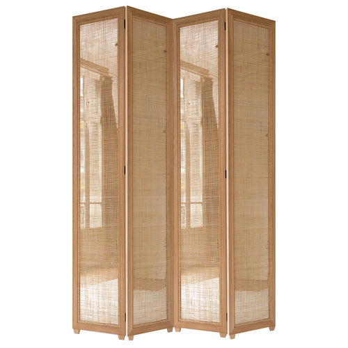 Contemporary screen - VIS À VIS  - Pierre COUNOT BLANDIN - oak / adjustable / portable