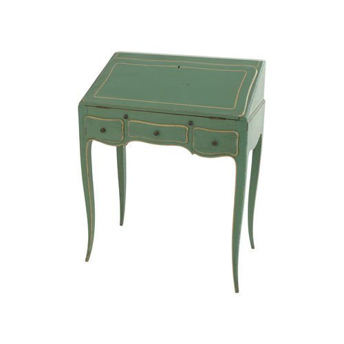 Louis XV style desk - DOS D’ÂNE - Pierre COUNOT BLANDIN - cherrywood / with storage compartment / 4-legged