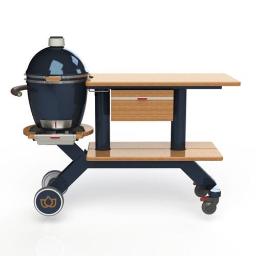 Contemporary table - KB10-TN400 - kamado B10 Germany - wooden / metal base / rectangular