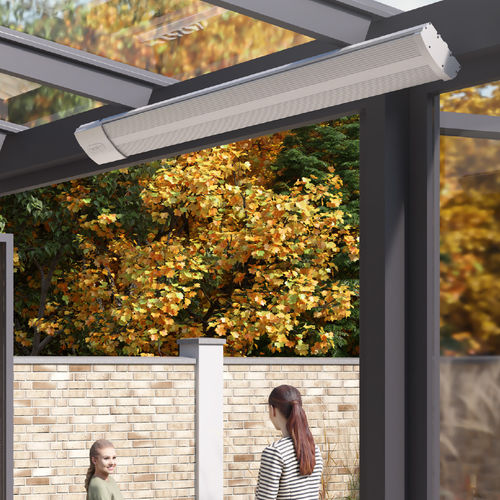 Ceiling infrared patio heater DEGUKHEATZON1800BLACK DEGXEL wall