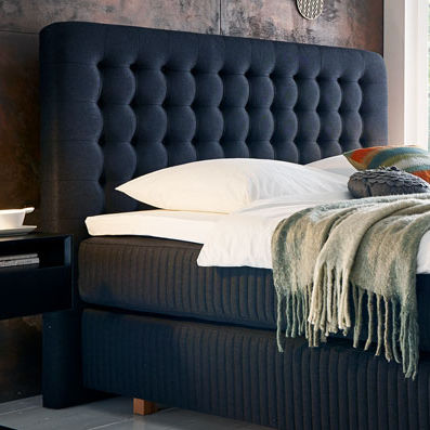 Double bed headboard - SAGA - Kamjo Bedding OÜ - contemporary / fabric / upholstered