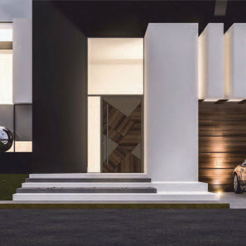 Entry door - NATURE - Termo Express - aluminum / swing / contemporary