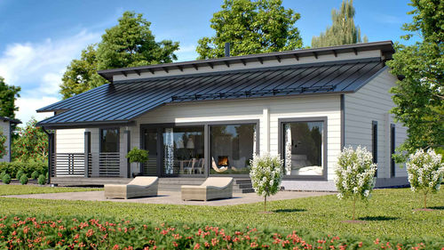 Log house - ALAVA 123 - Kuusamo Hirsitalot Oy - modular / contemporary / single-story