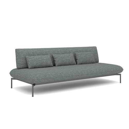 Contemporary sofa - OZE - IVINI - outdoor / fabric / with removable cushion