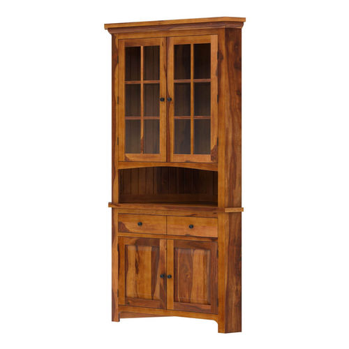 Corner sideboard - NAPERVILLE - Furniture BoutiQ - traditional / solid wood / with shelf