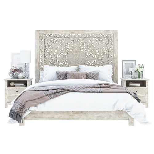 King size bed - BROCTON - Furniture BoutiQ - queen size / single / traditional