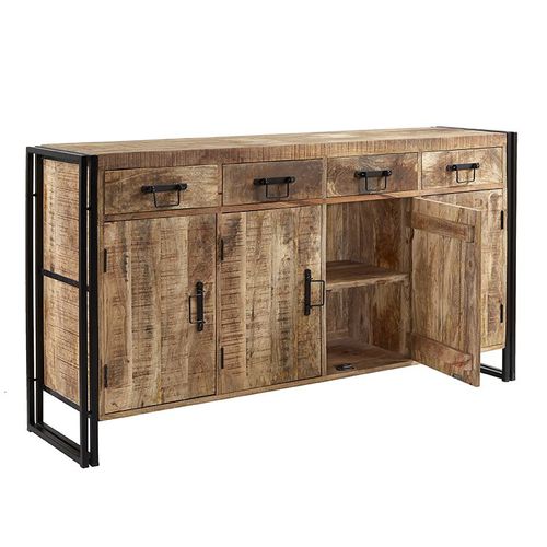 Contemporary sideboard - FAME - Furniture BoutiQ - wooden / metal / with drawers