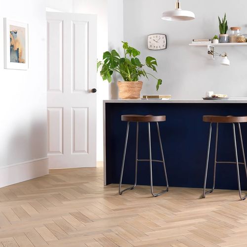 Solid parquet floor - NOBLESS SABLE - Décoplus Parquets - oak / herringbone / oiled