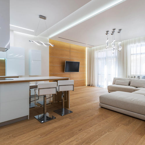 Engineered parquet floor - SELECTION NATUR' - Décoplus Parquets - european oak / birch / brushed