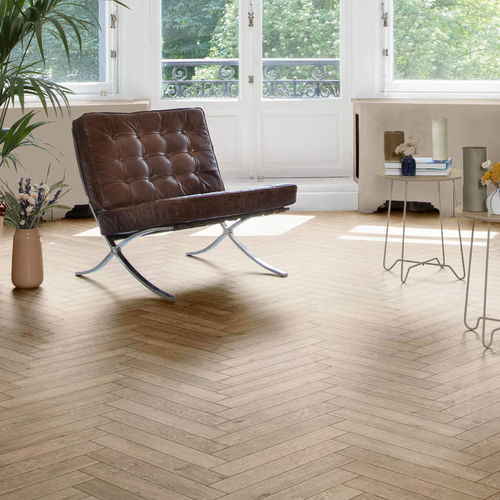 Engineered parquet floor - ÉDUARDO - Décoplus Parquets - oak / herringbone / oiled