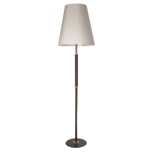 Floor-standing lamp - D09 - Patrizia Garganti - crystal / leather / contemporary