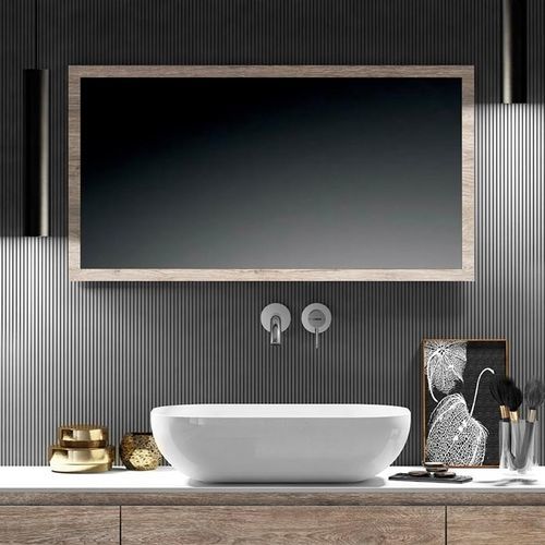 Wall-mounted bathroom mirror - E010 - Kyrya Group - commercial / contemporary / rectangular