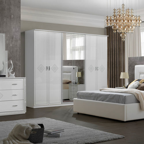 Contemporary wardrobe - Gemma - FPM TUTTOMOBILI - lacquered wood / with swing doors / commercial