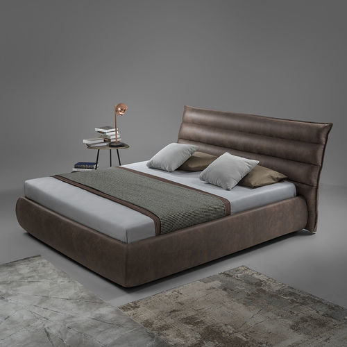 Double bed - Vertigo - FPM TUTTOMOBILI - contemporary / upholstered / with headboard