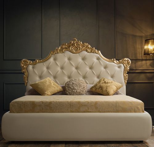 Double bed - Savoia - FPM TUTTOMOBILI - classic / upholstered / with tufted headboard