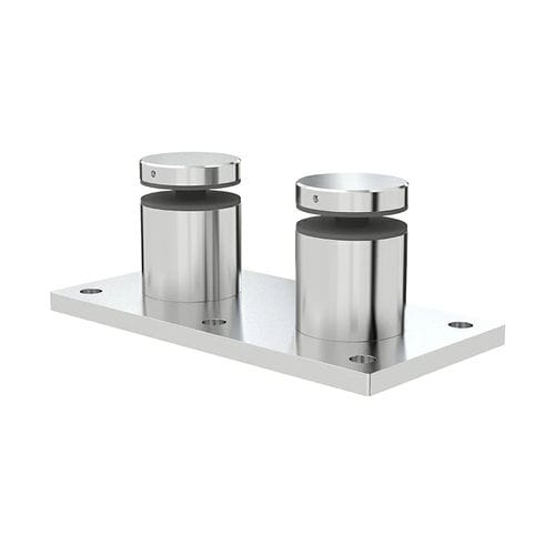 Stainless steel glass clamp - 50-45 - Shandong Aleader Machinery Manufacturing Co.,Ltd - for panels / for partition wall / for balcony