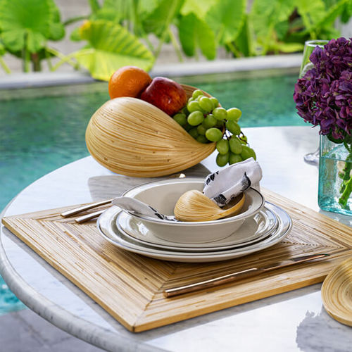 Bamboo placemat - MALEVY - Bambusa Bali - handmade / contemporary