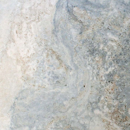Travertine stone slab - SILVER IN FALDA - GIOVANNOZZI MARMI S.R.L. - bathroom / polished / marble look