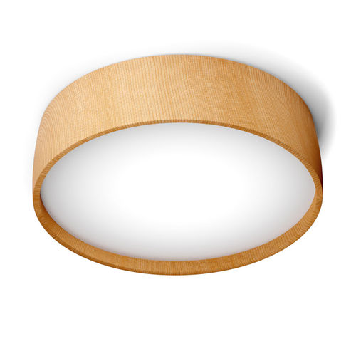 Contemporary ceiling light - Peti - Luzfin - round / ash / LED