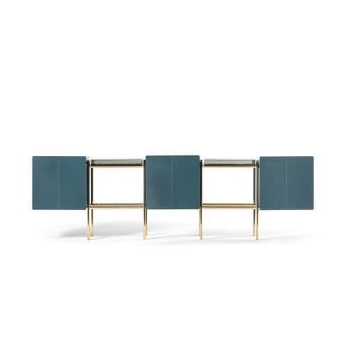 Contemporary sideboard - LIBRA - HESSENTIA | Cornelio Cappellini - wooden / metal / glass