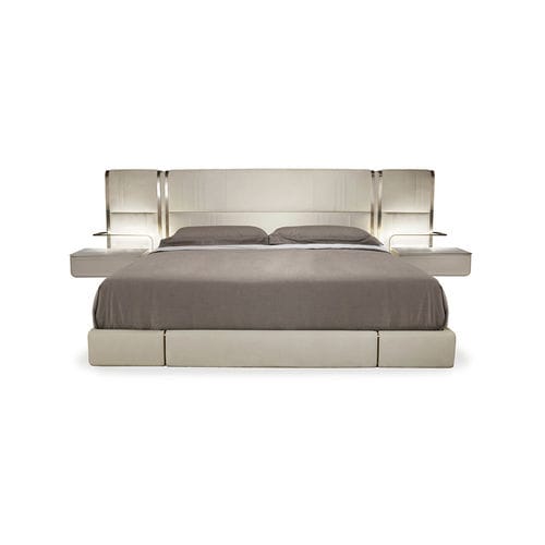 Double bed - NOVABED - HESSENTIA | Cornelio Cappellini - contemporary / upholstered / with headboard