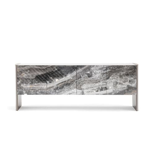 Contemporary sideboard - LINFA - HESSENTIA | Cornelio Cappellini - lacquered wood / metal / marble