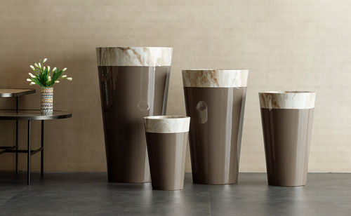 Glass-reinforced plastic planter - Molli MR - Bonasila - conical / contemporary / for workspace