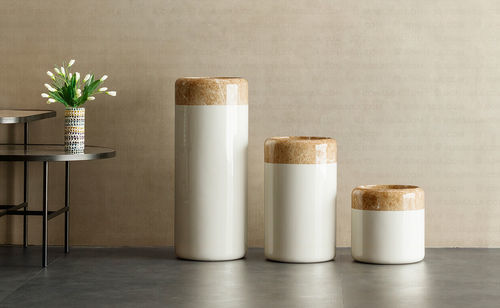 Glass-reinforced plastic planter - Telon MR - Bonasila - round / circular / high