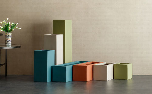 Glass-reinforced plastic planter - Rezelo-8 - Bonasila - fiberglass / rectangular / classic