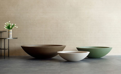 Fiberglass planter - Tagaro - Bonasila - glass-reinforced plastic / round / high-resistance