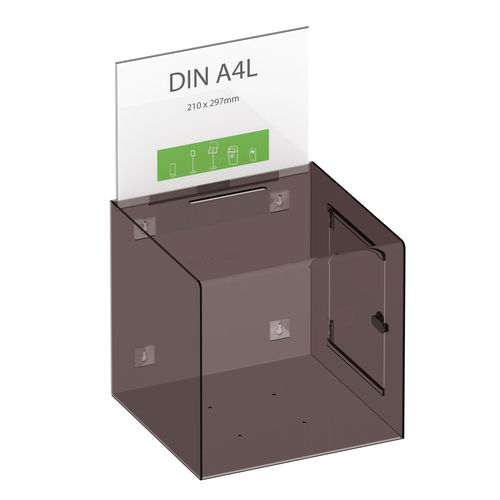 Ballot box - XL - FEPRO - countertop / wall mount / lockable