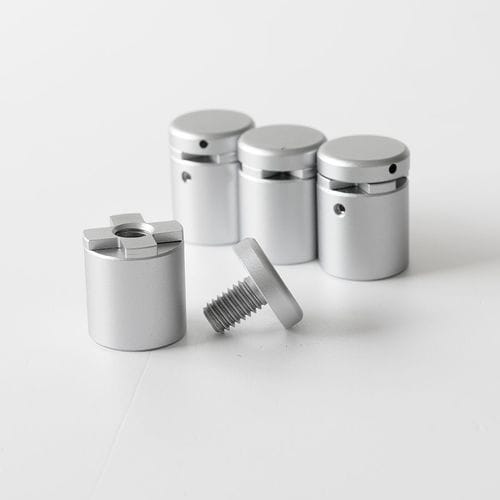 Aluminum fastening system - IMS 4-WAY-STANDOFF - FEPRO - for interior / for signage