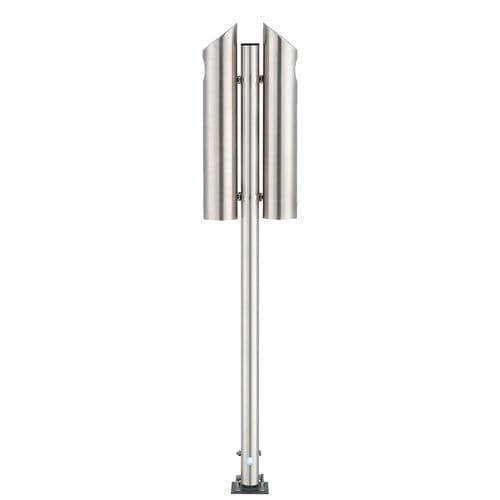 Stainless steel trash bag holder - POST - FEPRO - outdoor / floor-mounted / for public space