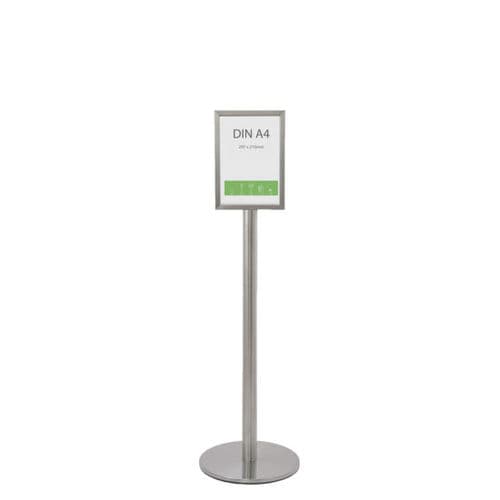 Floor-standing info sign stand - Q EZI FRAME - FEPRO - indoor / double-sided / steel