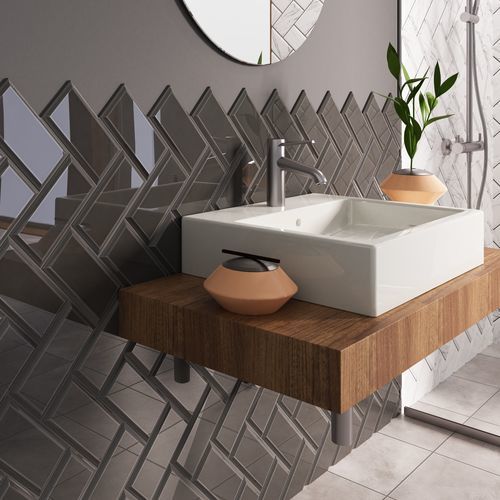 Ceramic tile - BEVELLED M10X20 - CERAGNI | WALL CERAMIC TILES - matte / high-gloss / indoor
