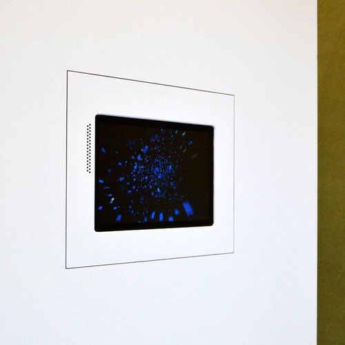 Wall-mounted tablet holder - 10-01-735 - Wall-Smart - commercial / horizontal / white