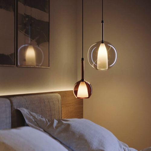 Pendant lamp - 185725 - s.LUCE - metal / glass / blown glass