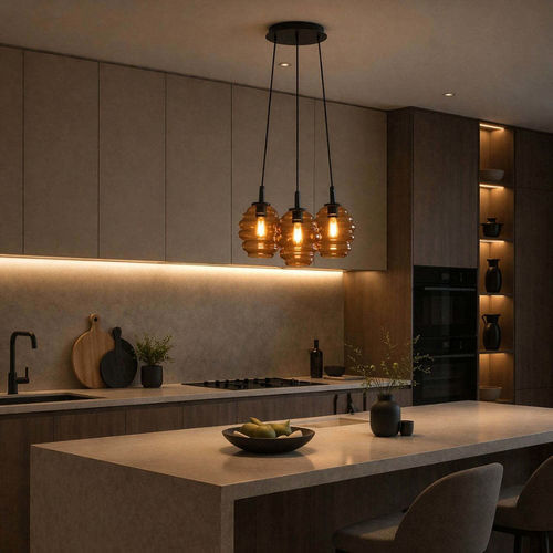 Oval ceiling light - ECHOS - s.LUCE - metal / glass / lightbulb not included