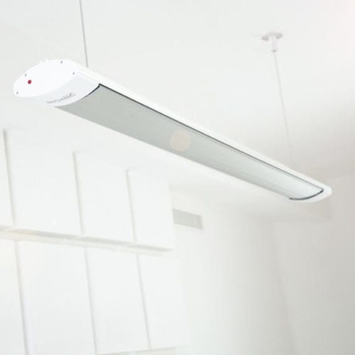 Hanging infrared heater - BIONIC B1350 - Bilux - ceiling-mounted / electric / commercial