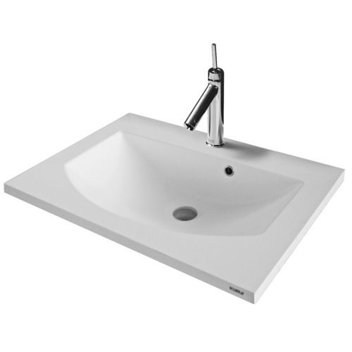 Built-in washbasin - MIRA - KUMA - composite / marble / granite