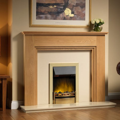 Electric open hearth - KANSAS - Dimplex - 1-sided / metal / built-in