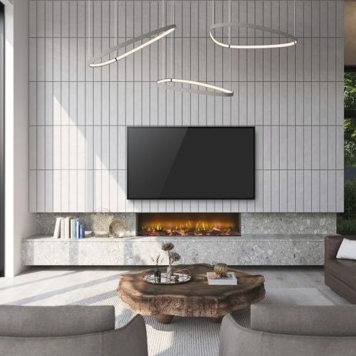 Contemporary media wall - Dimplex - for residential applications / for office