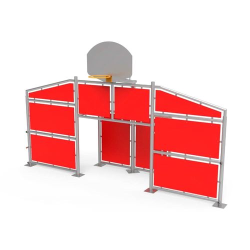 Outdoor basketball hoop - DUFM001 - DEPORTES URBANOS - indoor / fixed / metal