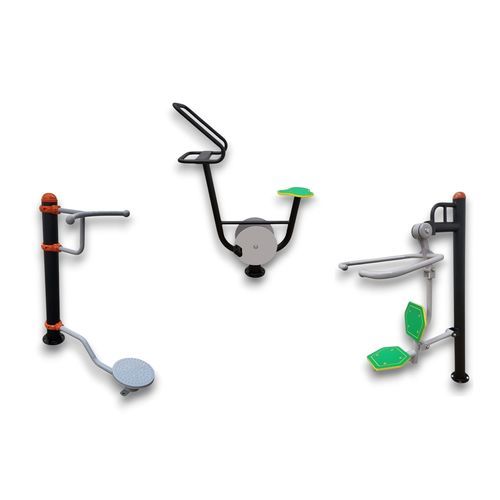 Commercial fitness playground - DUBNT-PACK3C - DEPORTES URBANOS - chest press / leg press / outdoor